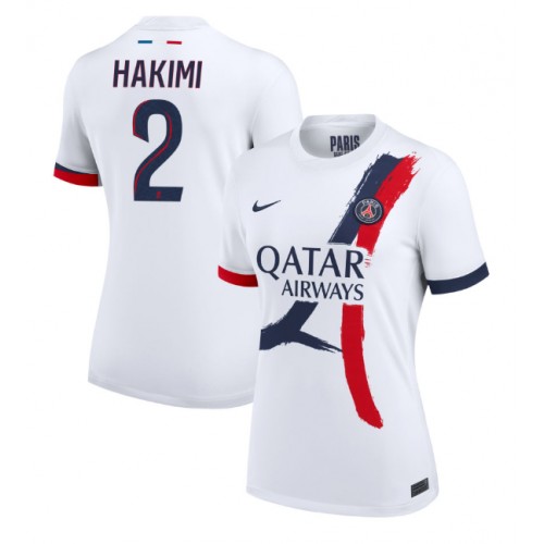 Fotbalové Dres Paris Saint-Germain Achraf Hakimi #2 Dámské Venkovní 2024-25 Krátký Rukáv